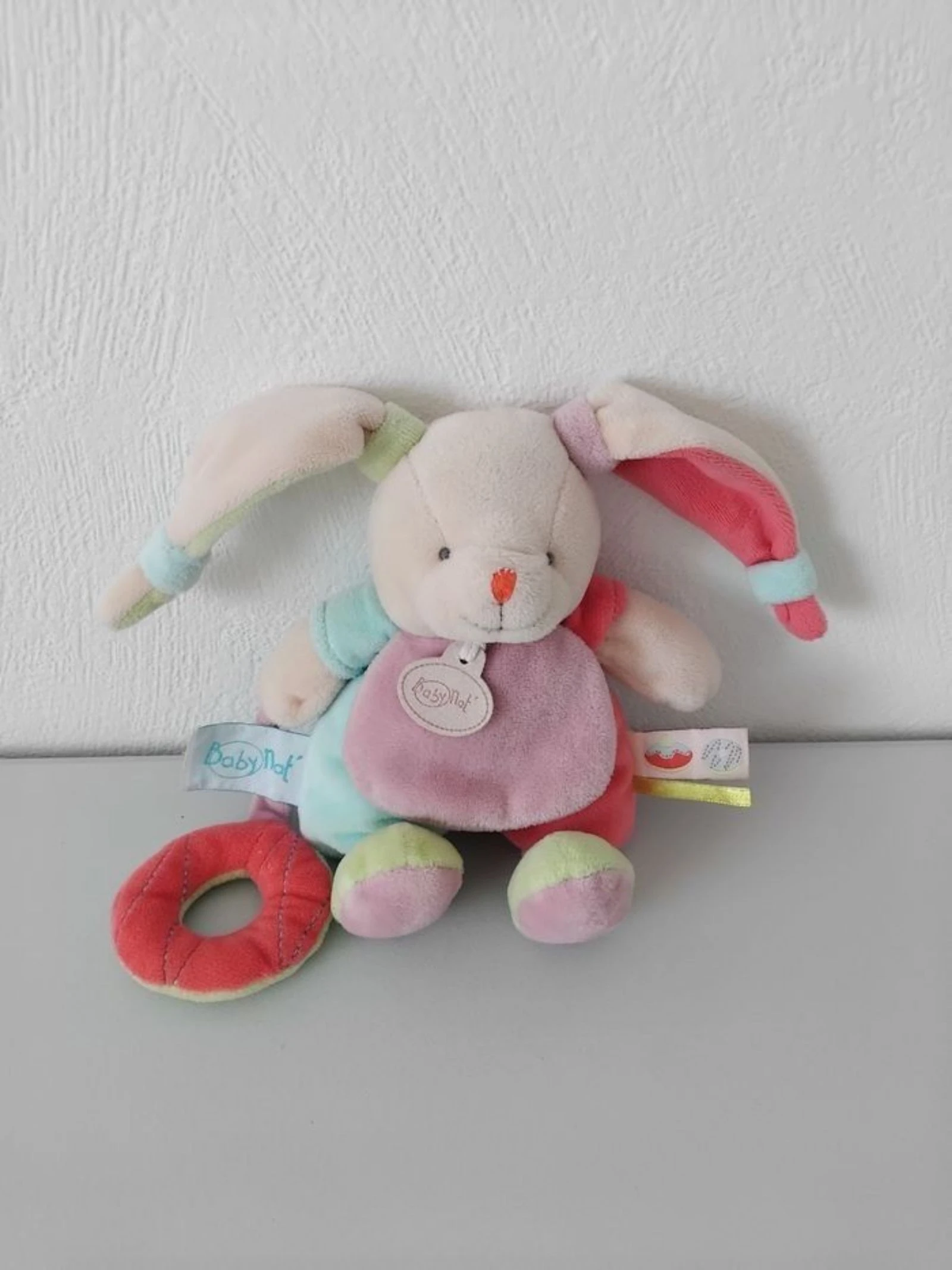 Pelúcia Coelhinho Chocalho Baby Nat – photo 2